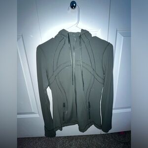 Green Lululemon Defined Hooded Jacket